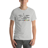 I _ someone with Autism Short-Sleeve Unisex T-Shirt