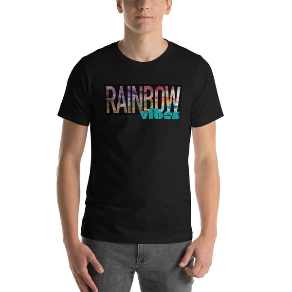 Rainbow Vibes Short-Sleeve Unisex T-Shirt