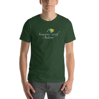 I heart someone with Autism Short-Sleeve Unisex T-Shirt