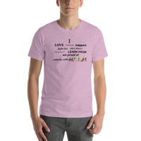 I _ someone with Autism Short-Sleeve Unisex T-Shirt