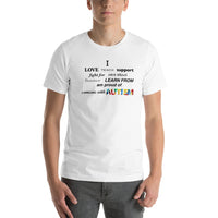 I _ someone with Autism Short-Sleeve Unisex T-Shirt