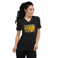 Lite it Up Unisex Short Sleeve V-Neck T-Shirt