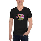 Palm Tree Unisex Short Sleeve V-Neck T-Shirt