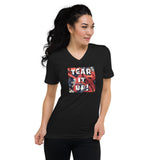 Tear it up Unisex Short Sleeve V-Neck T-Shirt