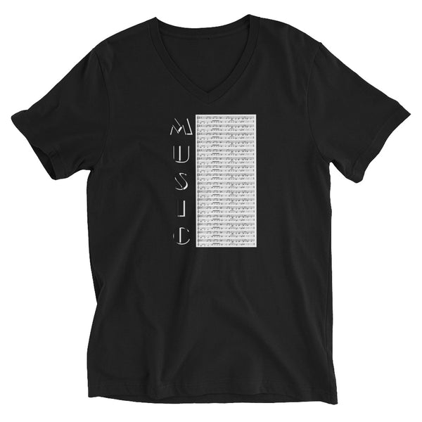 Music Unisex Short Sleeve V-Neck T-Shirt