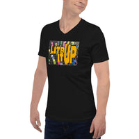 Lite it Up Unisex Short Sleeve V-Neck T-Shirt