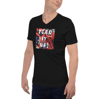 Tear it up Unisex Short Sleeve V-Neck T-Shirt