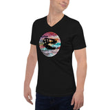 Dino Skull Unisex Short Sleeve V-Neck T-Shirt