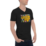 Lite it Up Unisex Short Sleeve V-Neck T-Shirt