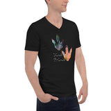 Dino Prints Unisex Short Sleeve V-Neck T-Shirt