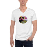 Palm Tree Unisex Short Sleeve V-Neck T-Shirt