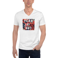 Tear it up Unisex Short Sleeve V-Neck T-Shirt