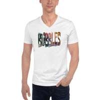 Bubbles Unisex Short Sleeve V-Neck T-Shirt
