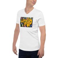 Lite it Up Unisex Short Sleeve V-Neck T-Shirt