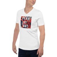 Tear it up Unisex Short Sleeve V-Neck T-Shirt