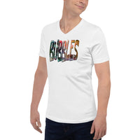 Bubbles Unisex Short Sleeve V-Neck T-Shirt