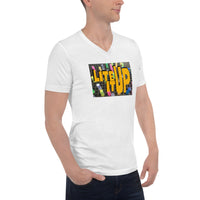 Lite it Up Unisex Short Sleeve V-Neck T-Shirt