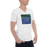 Actually I Can Unisex Short Sleeve V-Neck T-Shirt