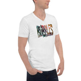 Bubbles Unisex Short Sleeve V-Neck T-Shirt
