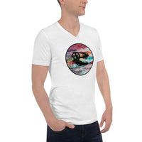 Dino Skull Unisex Short Sleeve V-Neck T-Shirt