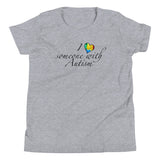 I heart someone with Autism Youth Short Sleeve T-Shirt