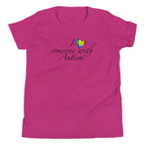 I heart someone with Autism Youth Short Sleeve T-Shirt
