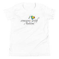 I heart someone with Autism Youth Short Sleeve T-Shirt
